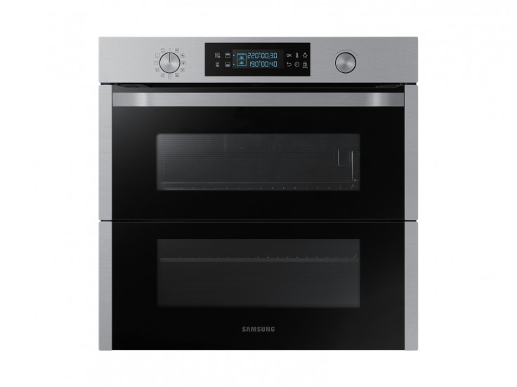 Cuptor incorporabil Samsung NV75N5671RS, Electric, 75 l, Dual Cook Flex, Grill, Autocuratare pirolitica, Clasa A+, Inox