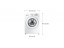 Masina de spalat rufe SAMSUNG WW60J3083LW, 1000RPM, 6KG, SLIM, A++, 