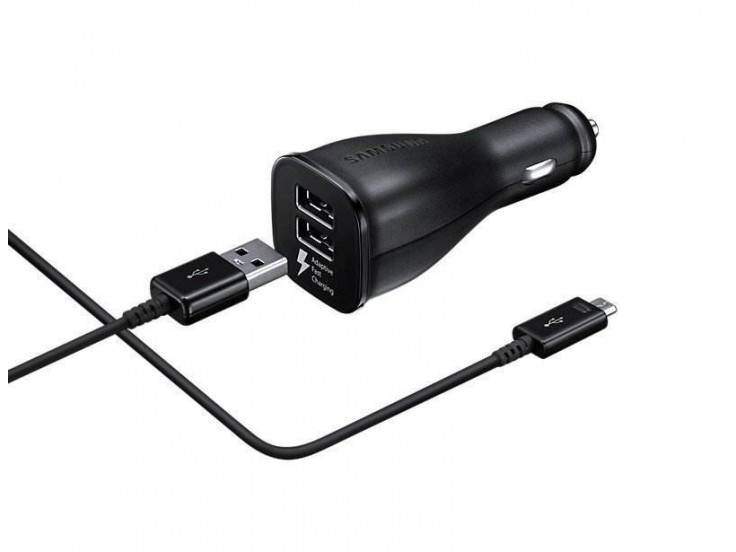 Incarcator Auto Samsung Dual Fast Charger 2x USB, 2A, EP-LN920BBEGWW