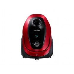Aspirator cu sac Samsung VC07M25E0WB, 2.5 l, 750 W, Tub telescopic, Accesorii 2 in 1, Rosu