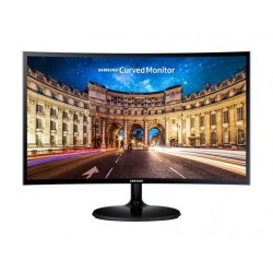 Monitor LED Samsung 24" Curved, LC24F390FH, Full HD, D-Sub, HDMI, Negru