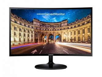 Monitor LED Samsung 24" Curved, LC24F390FH, Full HD, D-Sub, HDMI, Negru