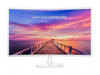 Monitor LED VA Samsung LC32F391FW, Curved, Wide, FHD, HDMI, DisplayPort, Flicker-Free, 32'', Alb