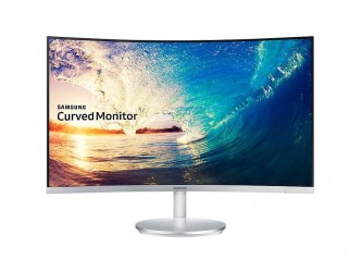 Monitor LED Samsung 27" Curved, Full HD, D-Sub, HDMI, Display Port, Alb, LC27F591FD