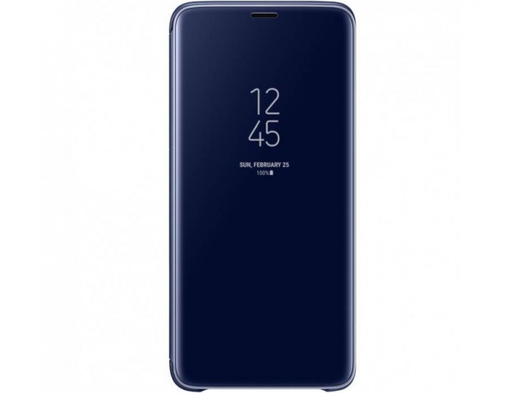 Husa Clear View Standing Cover Samsung Galaxy S9 Plus, Blue