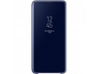 Husa Clear View Standing Cover Samsung Galaxy S9 Plus, Blue