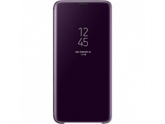 Husa Clear View Standing Cover Samsung Galaxy S9 Plus, Blue