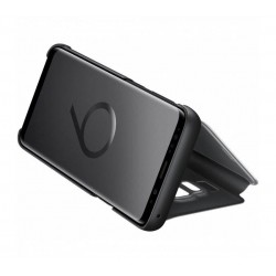 Husa Clear View Standing Cover Samsung Galaxy S9, Black