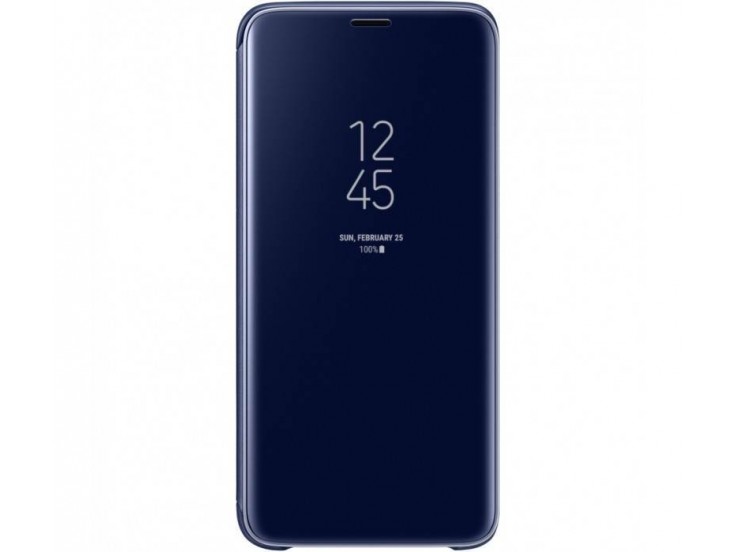 Husa Clear View Standing Cover Samsung Galaxy S9, Black