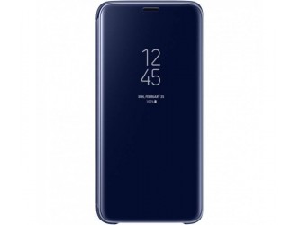 Husa Clear View Standing Cover Samsung Galaxy S9, Black