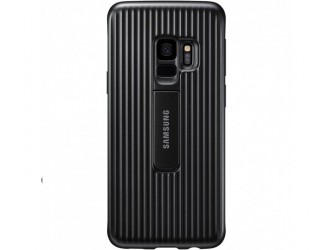 Husa Protective Standing Cover Samsung Galaxy S9 Plus, Black