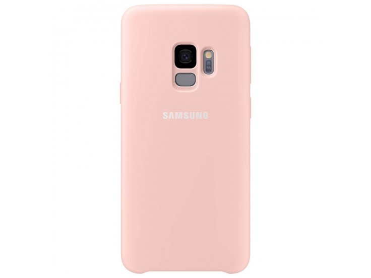 Husa Silicone Cover pEF-PG960TPEGWW EF-PG960TPEGWW entru Samsung Galaxy S9, Roz Prafuit