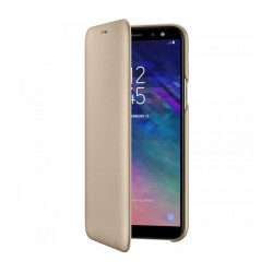 Husa Flip Wallet Samsung Galaxy A6 (2018), Gold