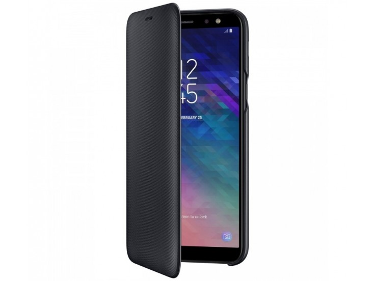 Husa Flip Wallet Samsung Galaxy A6 Plus (2018), Black