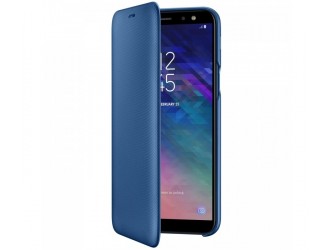 Husa Flip Wallet Samsung Galaxy A6 Plus (2018), Blue