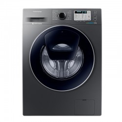 Masina de spalat rufe Samsung Add Wash WW90K5410UX, Digital Inverter, Eco Bubble, Smart Check, 9 kg, 1400 RPM, Clasa A+++, Inox