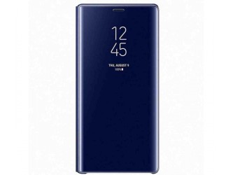 Husa Clear View Standing Cover Samsung Galaxy Note 9, Blue