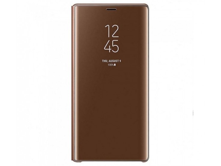Husa Clear View Standing Cover Samsung Galaxy Note 9, Brown