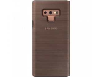 Husa LED View Cover pentru Samsung Galaxy Note 9, Brown